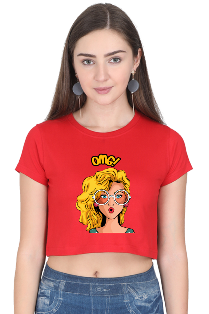 "OMG" Crop Top for Women