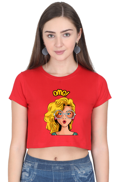 "OMG" Crop Top for Women