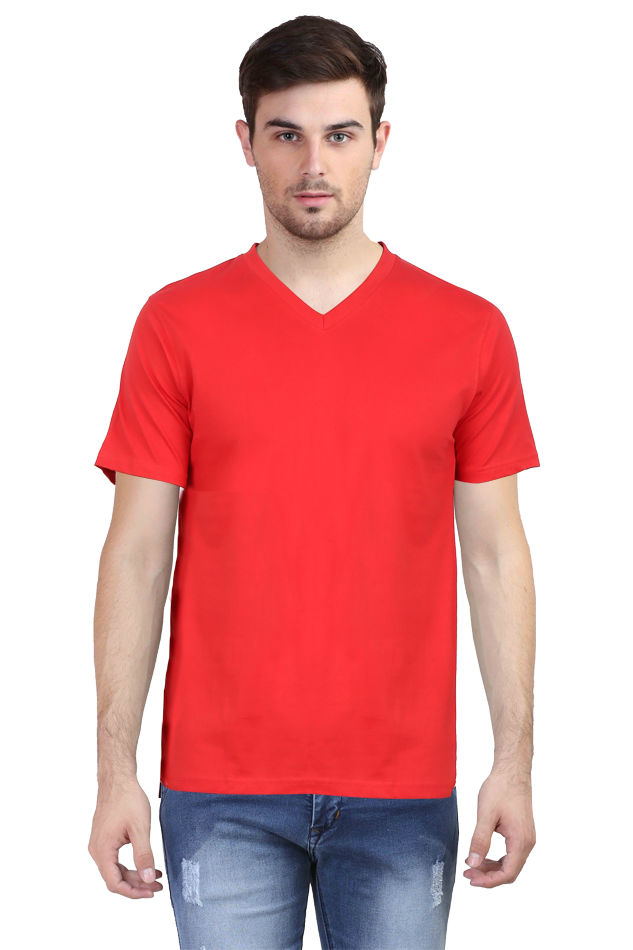 Vneck Half Sleeve T-shirt For Men