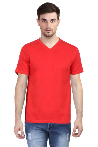 Vneck Half Sleeve T-shirt For Men