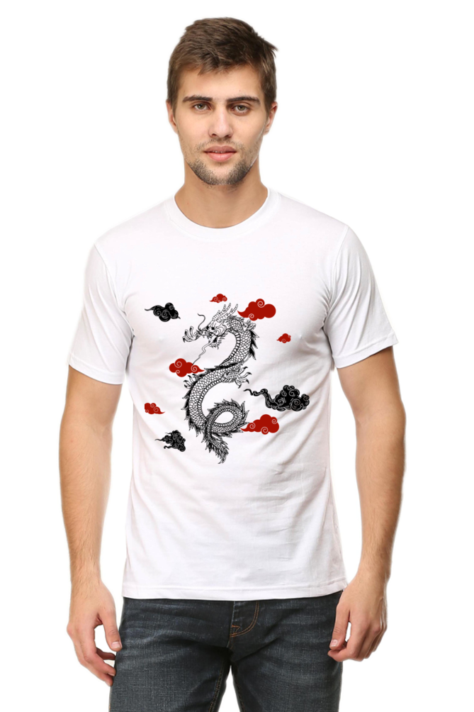 "The Dragon Era" Round Neck T-Shirt for Men