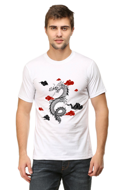 "The Dragon Era" Round Neck T-Shirt for Men