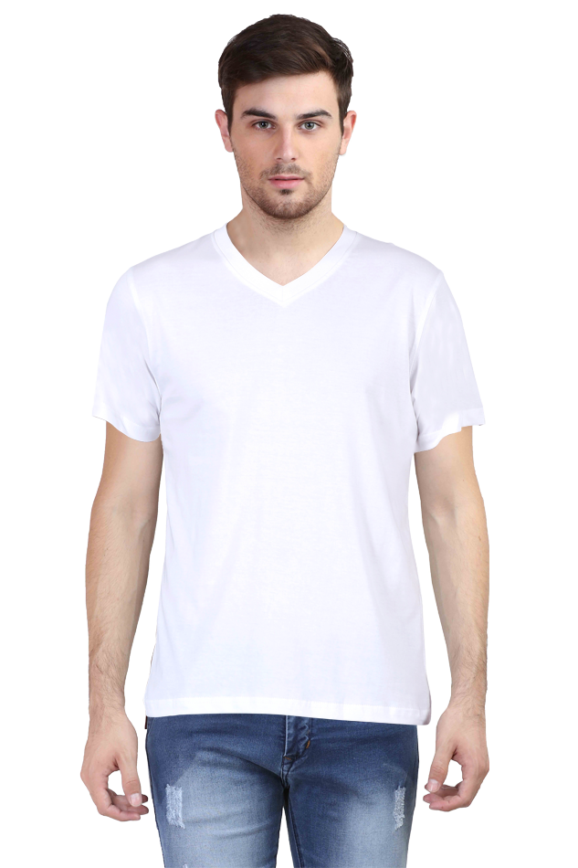 Vneck Half Sleeve T-shirt For Men