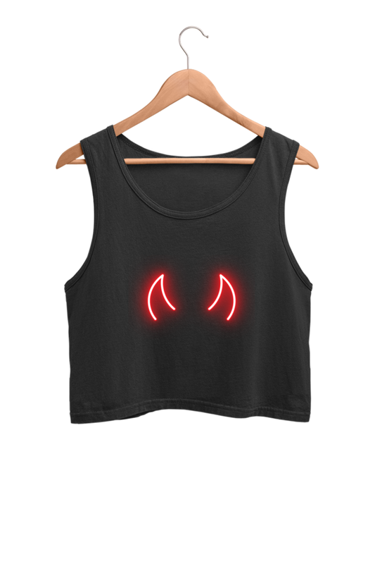 "Devil" Crop Tank Top