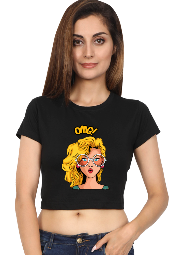 "OMG" Crop Top for Women