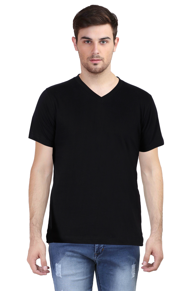 Vneck Half Sleeve T-shirt For Men