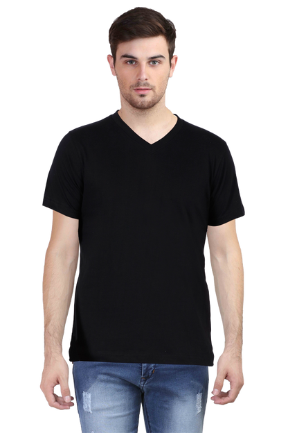 Vneck Half Sleeve T-shirt For Men