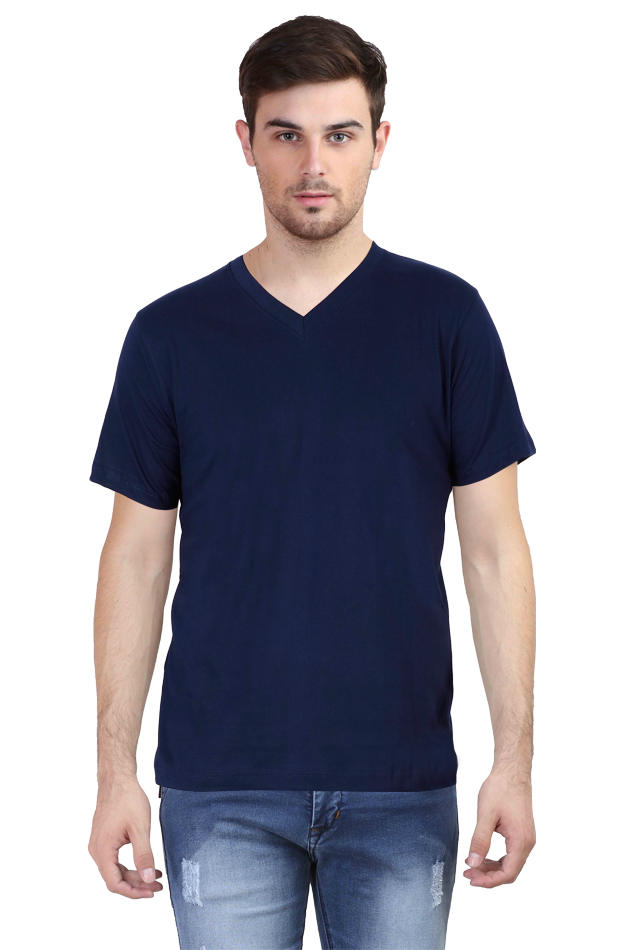 Vneck Half Sleeve T-shirt For Men