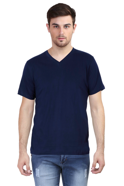 Vneck Half Sleeve T-shirt For Men