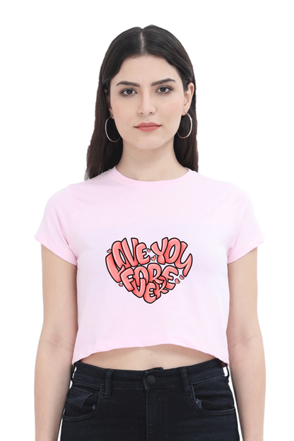 "Love you forever" Crop Top