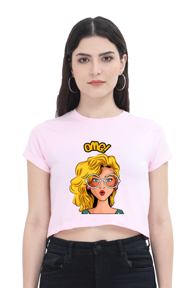 "OMG" Crop Top for Women