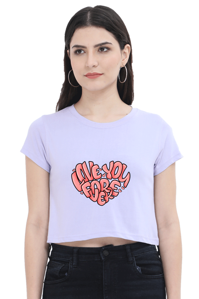 "Love you forever" Crop Top