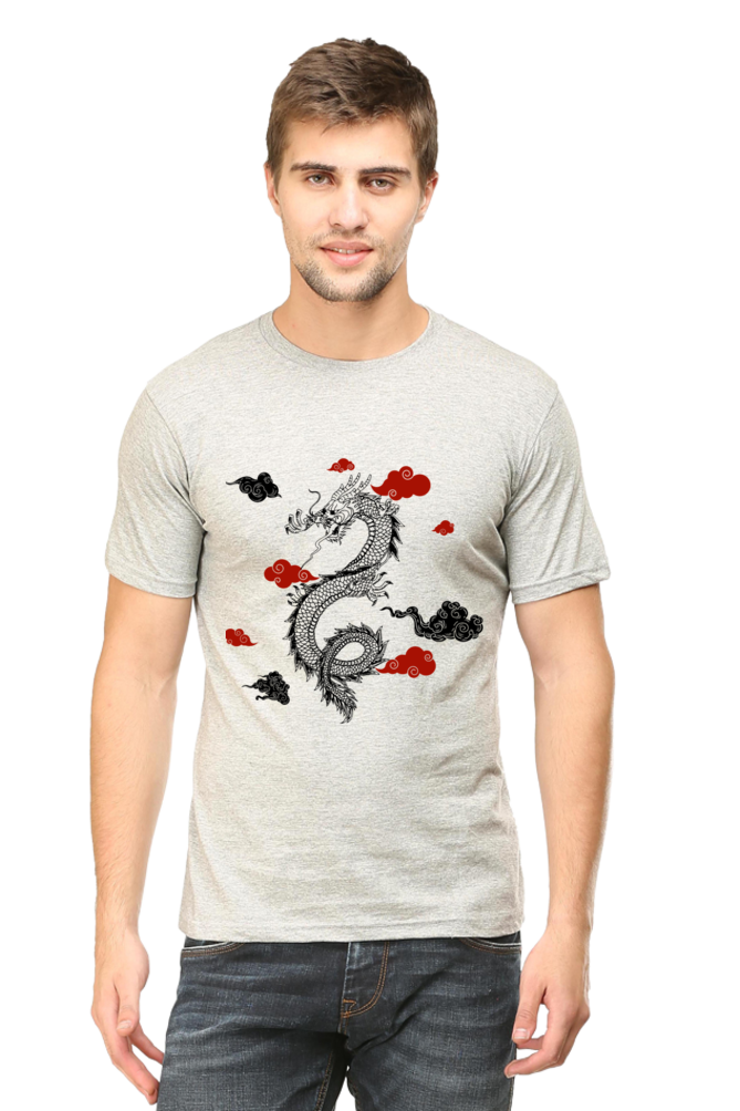 "The Dragon Era" Round Neck T-Shirt for Men