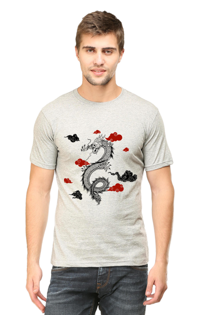 "The Dragon Era" Round Neck T-Shirt for Men