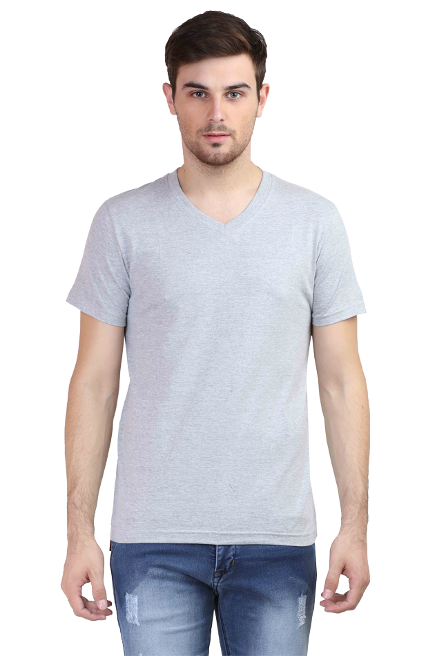 Vneck Half Sleeve T-shirt For Men