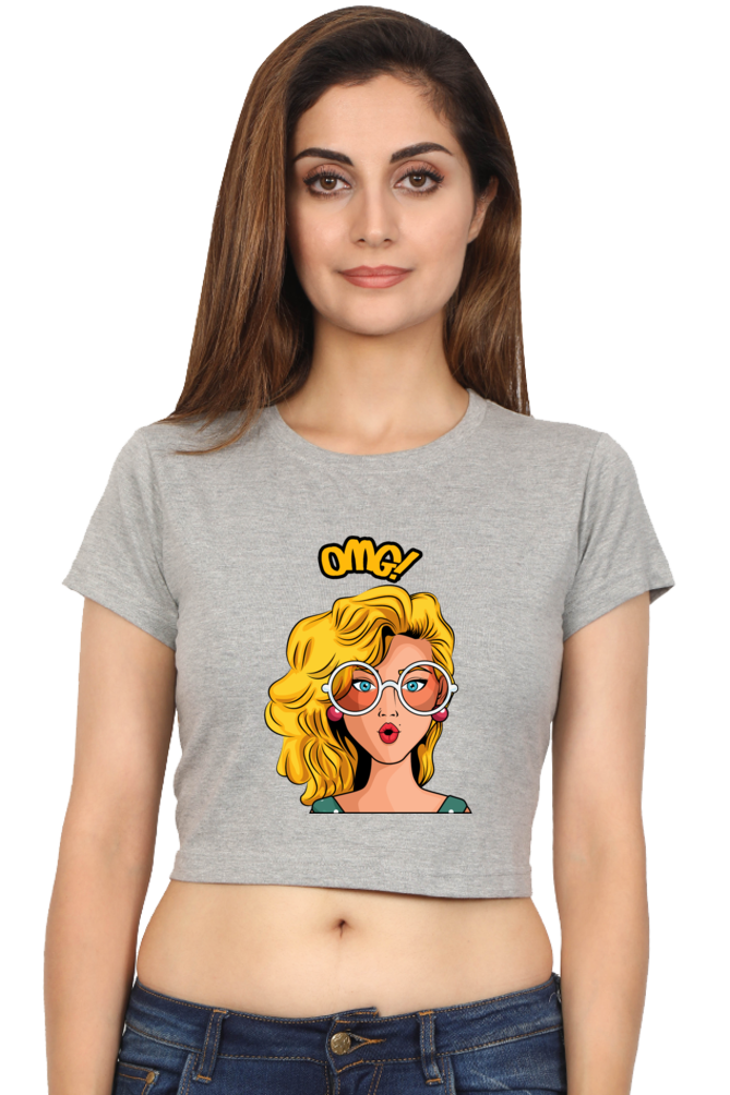 "OMG" Crop Top for Women