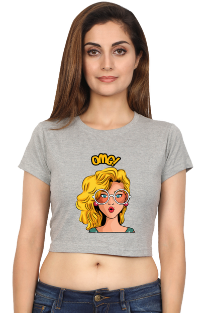 "OMG" Crop Top for Women