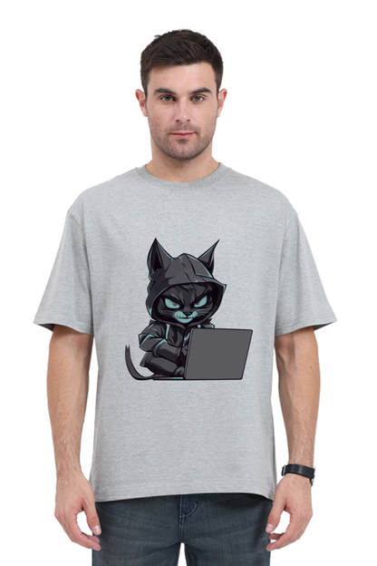 "Hacker Cat" Oversized T-Shirt