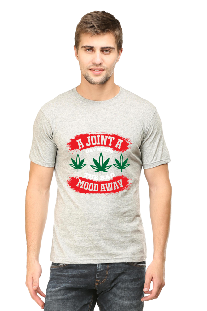 "A joint a day" Round Neck T-Shirt For Men