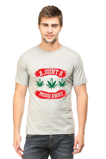 "A joint a day" Round Neck T-Shirt For Men