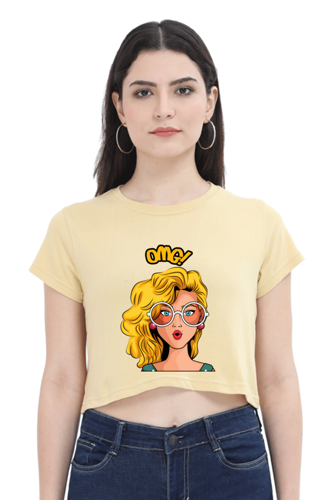 "OMG" Crop Top for Women