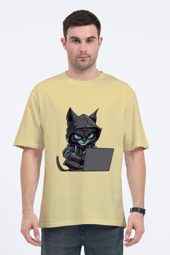 "Hacker Cat" Oversized T-Shirt