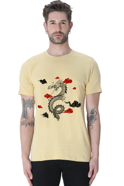 "The Dragon Era" Round Neck T-Shirt for Men