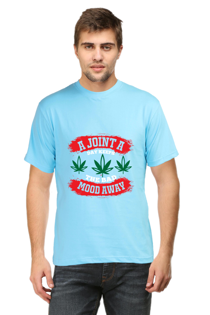 "A joint a day" Round Neck T-Shirt For Men