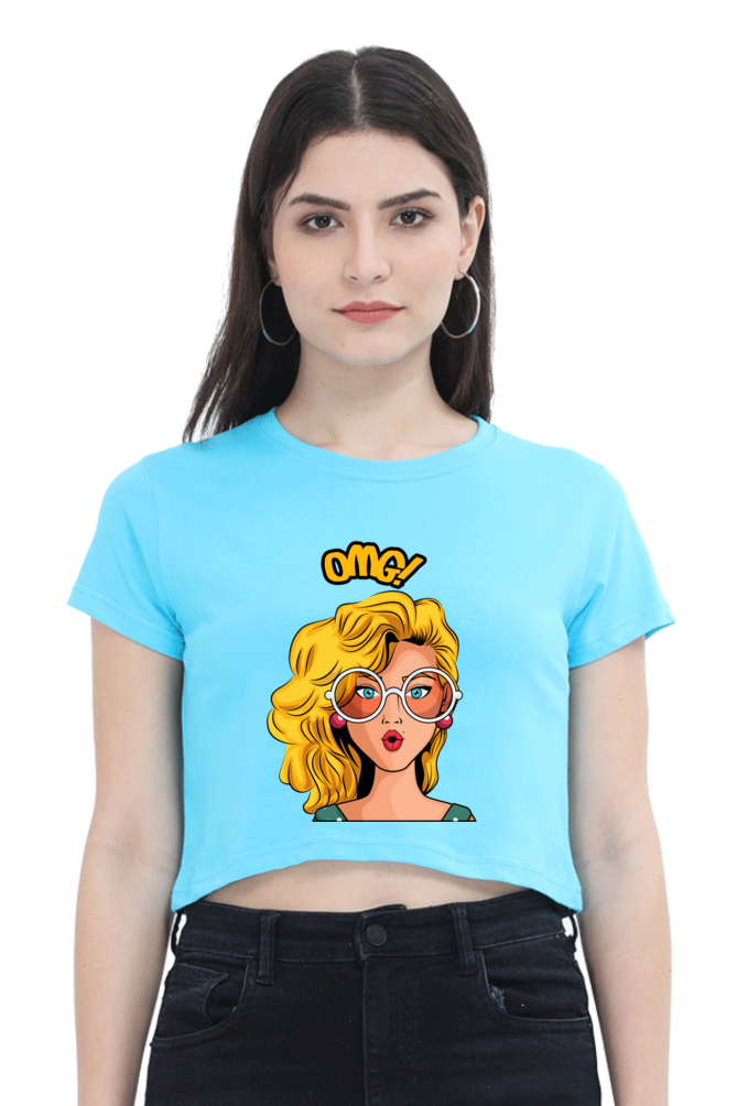 "OMG" Crop Top for Women