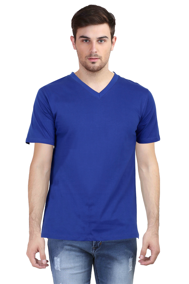 Vneck Half Sleeve T-shirt For Men