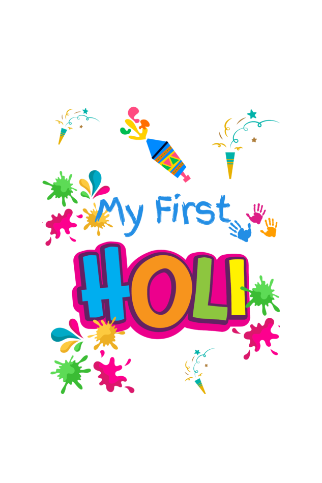 "My First Holi" Kids Romper