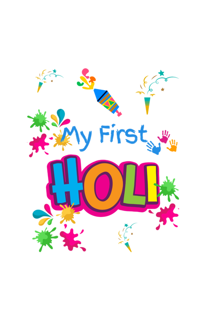 "My First Holi" Kids Romper